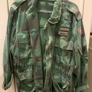 Army distressed vintage jacket.